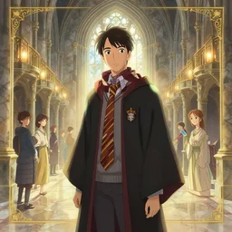 student in a university hall hogwarts, in marble incrusted of legends official fanart behance hd by Jesper Ejsing, by RHADS, Makoto Shinkai and Lois van baarle, ilya kuvshinov, rossdraws global illumination