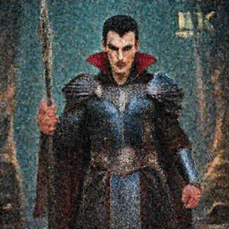 photo of a real-life vampire warrior , 8k, HDR, award-winning, sharp focus, super resolution, cinematic, volumetric lighting,