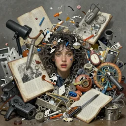 image of random arts, weird, chaos, art, realism