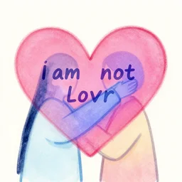 i am not lover, love, meaningful, abstract, illustration, metaphoric