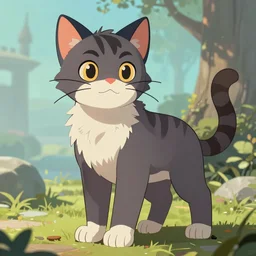 Ashfur from Warrior Cats, fanart, trending on ArtStation