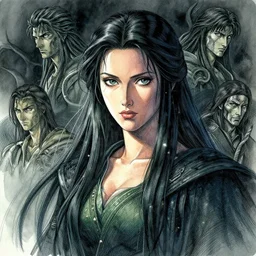 portrait, female cardinal human hybrid, druid, watercolor, dramatic lighting, cinematic, establishing shot, extremely high detail, foto realistic, cinematic lighting, pen and ink, intricate line drawings, by Yoshitaka Amano, Ruan Jia, Kentaro Miura, Artgerm, post processed, concept art, artstation, matte painting, style by eddie mendoza, raphael lacoste, alex ross,