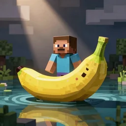 banana boat lavacast minecraft cartoon