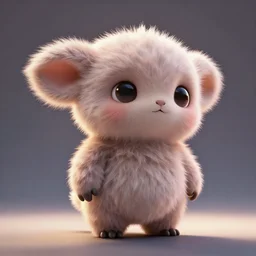 epic professional digital art of an improbable impossible fuzzy adorable, cute and cuddly neotenic mammalian alien, key lighting from left and right, full body length shot, best on artstation, breathtaking, epic, stunning, gorgeous, much detail, much wow, cgsociety, wlop, pixiv, behance, deviantart, masterpiece, UHD, 8K