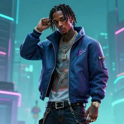 playboi carti cyberpunk style digital art 4 k detailed