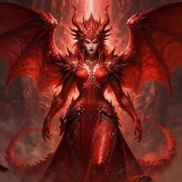 symmetry!! tron portrait of a red dragon priestess, flamboyant, fantasy, intricate, highly detailed, dynamic lighting, digital art, digital painting, artstation, terence nielsen, sharp focus, illustration, art by artgerm and greg rutkowski and moebius, 8 k