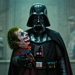 film still of Darth Vader as joker in the new Joker movie