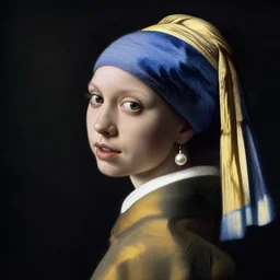 goth hot topic girl with a pearl nosering by vermeer