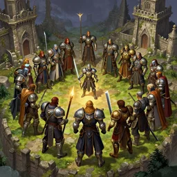 heroes of might and magic 3 conflux city scene, ultra detailed game art