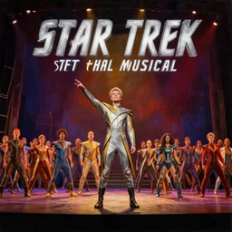 an onstage image from the opening night of the new broadway production star trek the musical, painting by artgerm and greg rutkowski