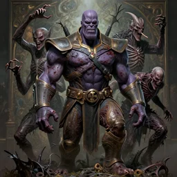 the platonic ideal of cell shaded of cletus kasady ultimate carnage thanos dementor doctor manhattan chtulu nazgul, detailed, intricate, hyperrealism, intense, scary, decay, dmt, art by brock hofer and artgerm and greg rutkowski and alphonse mucha