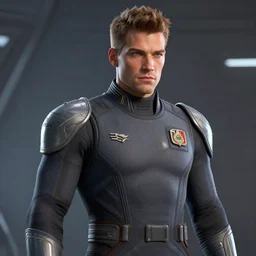 epic professional digital portrait art of stunningly handsome male starship soldier by leesha hannigan, iris van herpen, artstation, cgsociety, epic, much wow, much detail, gorgeous, detailed, masterpiece