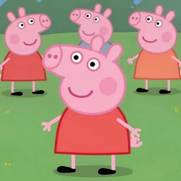 expert, deviantart, therookies, by raad, by vitorugo, by mateus 9 5, realistic background, highly detailed, concept art, smooth, sharp focus, illustration of peppa pig