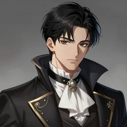 beautiful male necromancer in victorian fashion style, anime key visual, highly detailed, smooth, attarctive face, sharp focus, concept art, character design, style by shumolly and monable and artgerm and greg rutkowski and jo chen and pilyeon and ruan jia