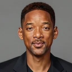 Will Smith portrait, digital painting by Philippe Druillet