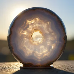 the sun as a geode