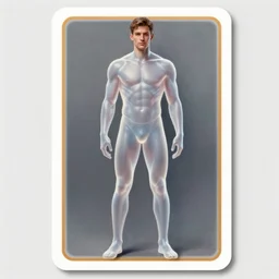 elegant hyper realistic concept art full body portrait painting, trading card game art, master piece, of a translucent muscular superhero vigilante, wearing a modern ornated armor, vivid color scheme, scary atmospheric lighting, in the style of cristian sauret