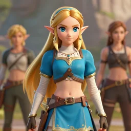 portrait of zelda, full view, popular on artstation, artstationhd, artstation, hq 8 k, volumetric lighting, super focused, no blur, trending on artstation, ultra detailed, by artgerm and james gurney and greg rutkowski and loish