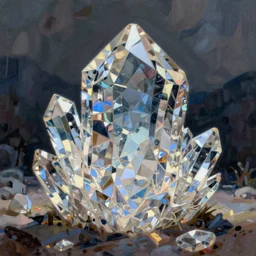 a painterly stylized!!! crystal!!! by james gilleard
