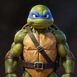 the Ninja Turtles, drawn by Michelangelo