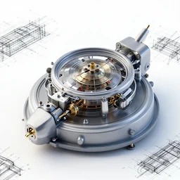 complete construction plans of a working time travel machine, engineering, detail