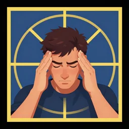 headache by disney concept artists, blunt borders, rule of thirds, golden ratio, godly light, dark!