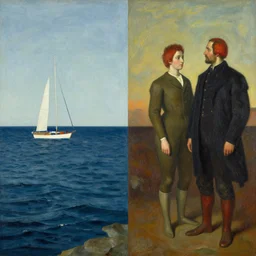 the other side of the ocean of strategies, artwork by james ensor and odlion redon
