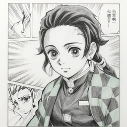 a very detailed pencil drawing of emma watson in demon slayer manga panel, action lines, greg rutkowski, high resolution, dynamic pose, landscape, medium portrait, samurai outfit, action, hyper realistic, manga, koyoharu gotouge, sakuga