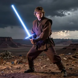 Chris Pratt Star Wars jedi lightsaber