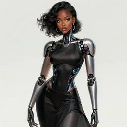 portrait of an absurdly beautiful, graceful, sophisticated, fashionable african cyberpunk mechanoid gravure idol, ultrafine hyperdetailed illustration by irakli nadar, matt wisniewski style, marvel comics, intricate linework, ebony skin, neon jellyfish headdress, ivory carved ruff, unreal engine 5 highly rendered, global illumination, radiant light, detailed and intricate environment