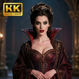 beautiful vampire queen in ornate robes, highly detailed, 8 k, hdr, award - winning, trending on artstation, clayton crain, photorealistic