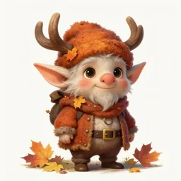 cute autumnal gremlin, d & d, fantasy, portrait, highly detailed, digital painting, trending on artstation, concept art, sharp focus, illustration, art by artgerm and greg rutkowski and magali villeneuve