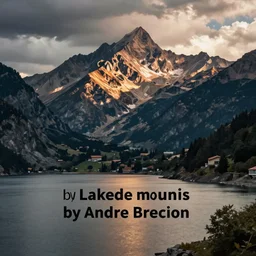 lakeside mountains, by andre breton