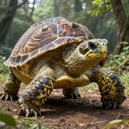 Giant Turtle, digital art, hyperrealistic, trending on artstation
