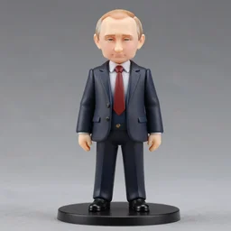 putin, an anime nendoroid of putin, figurine, detailed product photo