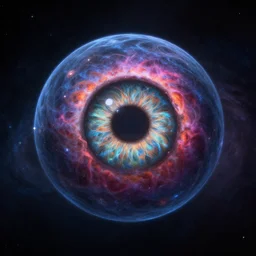 cosmic eye sphere at the center of the universe, ,4k , trending on artstation