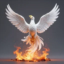 phoenix rising up from the ashes