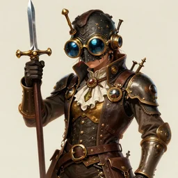 ⚔ 👓 steampunk 4k digital Illustration