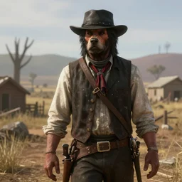film still of shaggy in red dead redemption 2 ( 2 0 1 8 video game )