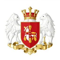 fantastic awesome wonderful royal coat of arms, vector art