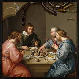 renaissance painting of a mealworm n 3