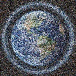 Earth on the inside of a ring