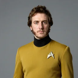 starfleet uniform, portrait of napoleon bonaparte in starfleet uniform