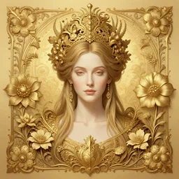 centered beautiful detailed front view portrait of a woman with ornate growing around, ornamentation, flowers, elegant, beautifully soft lit, golden ratio, full frame, by wayne barlowe, peter mohrbacher, kelly mckernan,