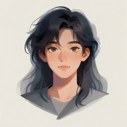 digital illustration of a layered character