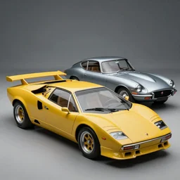 a blending and amalgamation of a lamborghini countach, datsun 2 6 0 z and a jaguar e - type, concept art, 8 k, highly detailed