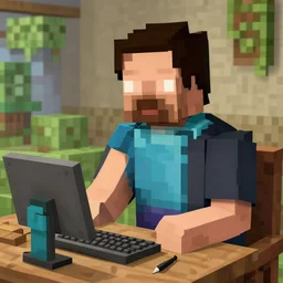 YouTuber from the 1800s streaming Minecraft