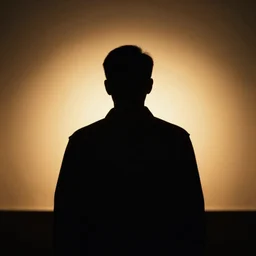 silhouette of a great leader, centered in a frame