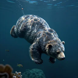 depth map of a water bear