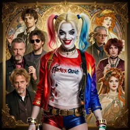 highly detailed vfx portrait of holly willoughby as harley quinn, stephen bliss, unreal engine, greg rutkowski, loish, rhads, beeple, makoto shinkai and lois van baarle, ilya kuvshinov, rossdraws, tom bagshaw, alphonse mucha, global illumination, detailed and intricate environment